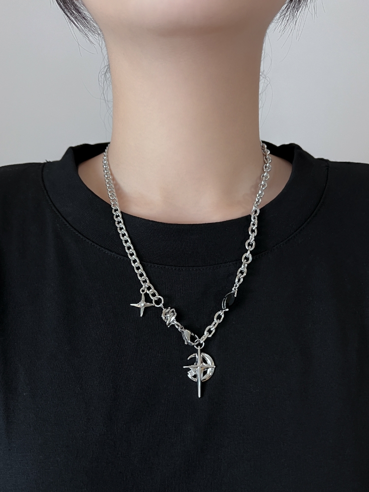 2023 корейский модный готическ – обзор и цена Men Accessories Neck Chain