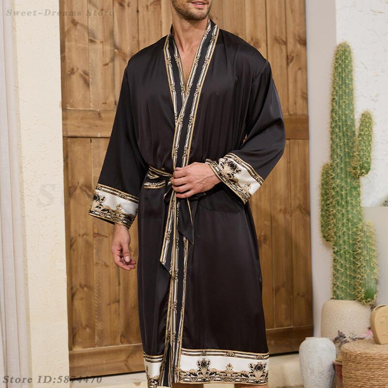Мужской длинный халат, пижамны – обзор и цена Men'S Kimono Accessories